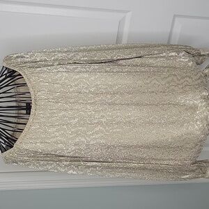 Vince Camuto Shimmering Gold  Blouse Size Large NWT